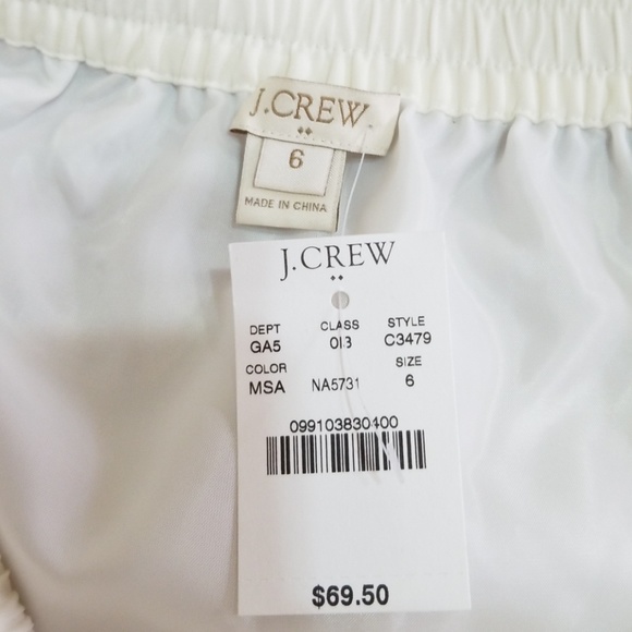 J.Crew Skirt Waist Elastic Style sz 6 NWT - Picture 6 of 7